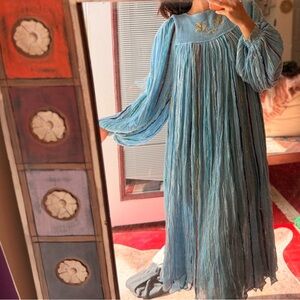 Striped Vintage 70’s Bohemian Maxi Dress